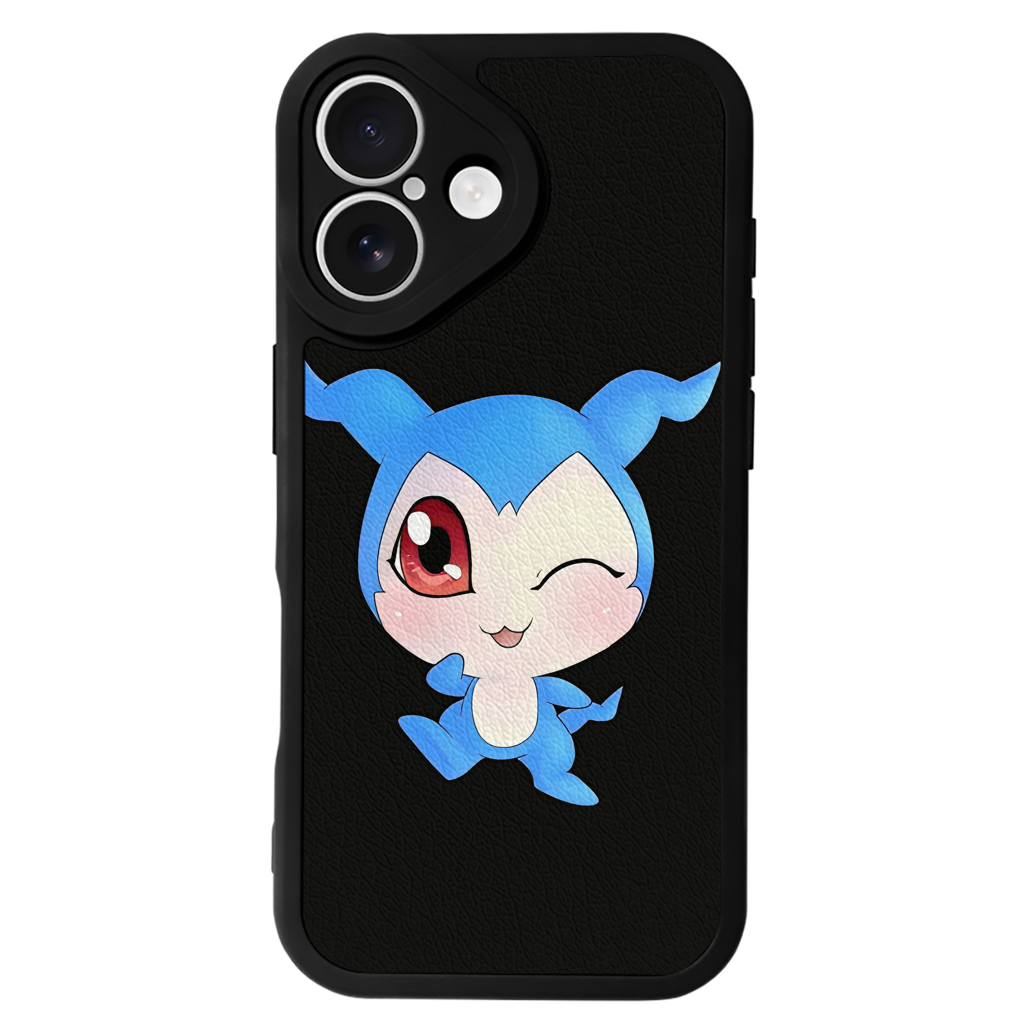 （画像用） Digimon デジタルモンスター/デジモン 【iPhone 16シリーズ対応】シリコンスマホケース（レザー調） 材質：シリコン